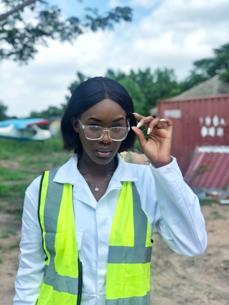 Woman in PPE